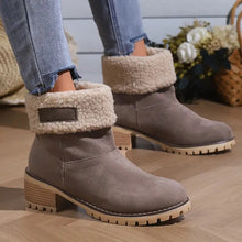 Carregar imagem no visualizador da galeria, Libiyi seniors&#39; chunky heel winter boots - Libiyi