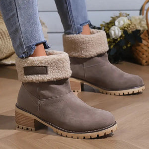 Libiyi Seniors' Chunky heel Winter Boots - Libiyi