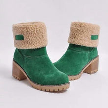 Carregar imagem no visualizador da galeria, Women&#39;s Chunky Heel Round Toe Snow Boots - Keilini