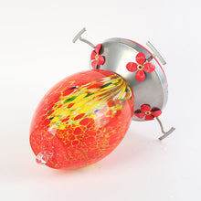 Load image into Gallery viewer, Hummingbird Feeder Hand Blown Glass