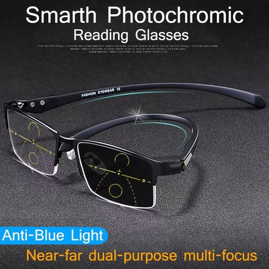 Outfany progressive far and near dual-use reading glasses