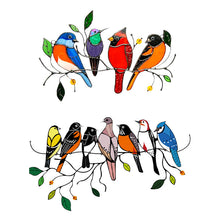 Cargar imagen en el visor de la galería, Birds Stained Glass Window Hangings - Libiyi