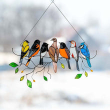 Carregar imagem no visualizador da galeria, Birds Stained Glass Window Hangings - Libiyi