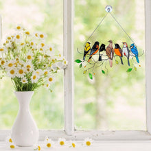 Load image into Gallery viewer, Birds Stained Glass Window Hangings - Libiyi