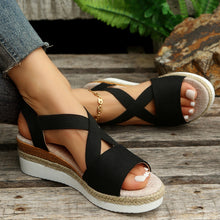 Cargar imagen en el visor de la galería, Libiyi Summer Flat Wedge Heel Fish Mouth Casual Women&#39;s Sandals - Libiyi