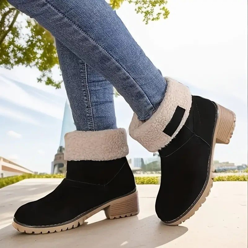 Libiyi Seniors' Chunky heel Winter Boots - Libiyi