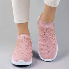 Load image into Gallery viewer, Libiyi Women&#39;s Crystal Breathable Slip-On Walking Shoes - Libiyi