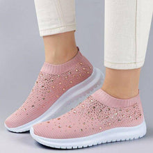 Carregar imagem no visualizador da galeria, Libiyi Women&#39;s Crystal Breathable Slip-On Walking Shoes - Libiyi