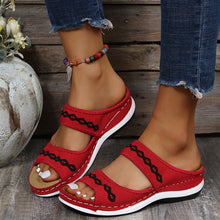 Carregar imagem no visualizador da galeria, Stylish Wedge Cutout Comfortable Flat Slippers - Libiyi