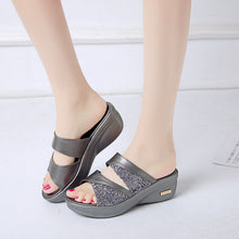 Laden Sie das Bild in den Galerie-Viewer, Libiyi Fashion Platform Platform Wedge Wedge Ladies Slippers - Libiyi