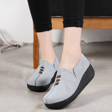 Cargar imagen en el visor de la galería, Libiyi Round toe fly woven mesh thick sole ladies casual shoes - Libiyi