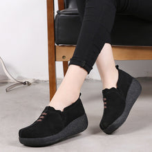 Cargar imagen en el visor de la galería, Libiyi Round toe fly woven mesh thick sole ladies casual shoes - Libiyi