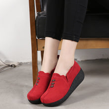 Cargar imagen en el visor de la galería, Libiyi Round toe fly woven mesh thick sole ladies casual shoes - Libiyi