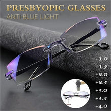 Charger l&#39;image dans la galerie, Sapphire High Hardness Anti Blue Light Intelligent Dual Focus Reading Glasses - Libiyi