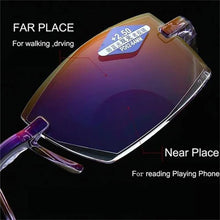 Charger l&#39;image dans la galerie, Sapphire High Hardness Anti Blue Light Intelligent Dual Focus Reading Glasses - Libiyi