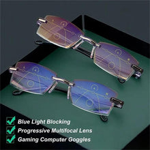 Cargar imagen en el visor de la galería, Sapphire High Hardness Anti Blue Light Intelligent Dual Focus Reading Glasses - Libiyi