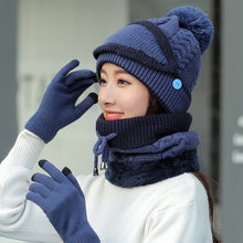 Carregar imagem no visualizador da galeria, 2022 New 3 in 1 Winter Beanie Set - Keillini