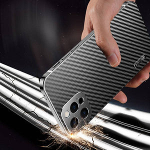 Stainless Steel Carbon Fiber Case For iPhone - Libiyi