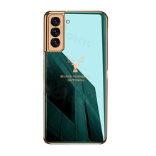 Cargar imagen en el visor de la galería, Sursell - Luxury Plating Tempered Glass Case For Samsung