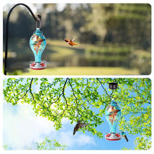 Carregar imagem no visualizador da galeria, Hand Blown Glass Hummingbird Feeder - 25 Ounces - Libiyi