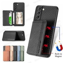 Laden Sie das Bild in den Galerie-Viewer, Wallet Magnetic Stand Shockproof Case for Samsung - Libiyi