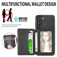 Cargar imagen en el visor de la galería, Wallet Magnetic Stand Shockproof Case for Samsung - Libiyi