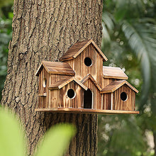 Cargar imagen en el visor de la galería, 6 Hole Handmade Bird House - GIFT FOR NATURE LOVERS - Libiyi