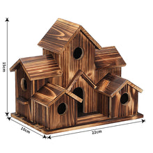 Cargar imagen en el visor de la galería, 6 Hole Handmade Bird House - GIFT FOR NATURE LOVERS - Libiyi