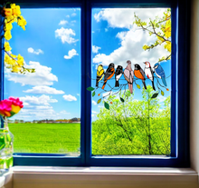 Laden Sie das Bild in den Galerie-Viewer, Birds Stained Glass Window Hangings - Libiyi