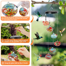 Load image into Gallery viewer, Shirem  Wind Chime Hummingbird Feeder - Libiyi