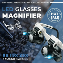 Cargar imagen en el visor de la galería, Keilini LED Glasses Magnifier - Libiyi