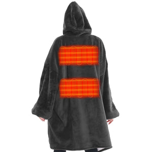 Heated Wearable Blanket Hoodie with Battery Pack - Keillini