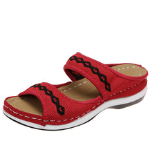 Carregar imagem no visualizador da galeria, Stylish Wedge Cutout Comfortable Flat Slippers - Libiyi