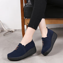 Charger l&#39;image dans la galerie, Libiyi Round toe fly woven mesh thick sole ladies casual shoes - Libiyi