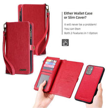 Cargar imagen en el visor de la galería, MEGSHI Magnetic 2-in-1 Detachable Leather Wallet Case For Samsung A Series - Libiyi