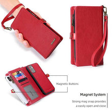 Carregar imagem no visualizador da galeria, MEGSHI Magnetic 2-in-1 Detachable Leather Wallet Case For Samsung A Series - Libiyi