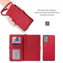 Cargar imagen en el visor de la galería, MEGSHI Magnetic 2-in-1 Detachable Leather Wallet Case For Samsung A Series - Libiyi