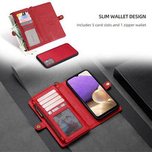 Cargar imagen en el visor de la galería, MEGSHI Magnetic 2-in-1 Detachable Leather Wallet Case For Samsung A Series - Libiyi