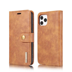 DG.MING Magnetic Detachable Leather Wallet iPhone Case - Libiyi