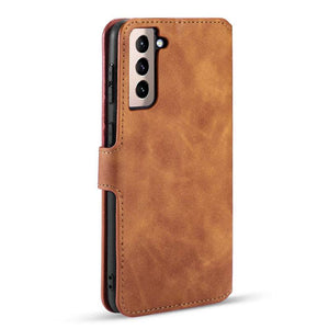 Wallet Stand PU Leather Case For Samsung Galaxy S21(5G) - Libiyi