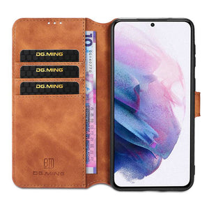 Wallet Stand PU Leather Case For Samsung Galaxy S21(5G) - Libiyi