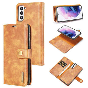 Magnetic 2-in-1 Detachable Leather Wallet Case For Samsung S21 - Libiyi