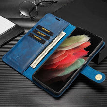 Cargar imagen en el visor de la galería, Luxury Leather Card Wallet Flip Magnet Case For Samsung Galaxy S21 Series - Libiyi