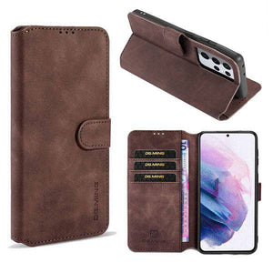 Wallet Stand PU Leather Case For Samsung Galaxy S21 Ultra(5G) - Libiyi