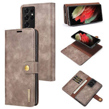 Laden Sie das Bild in den Galerie-Viewer, Samsung Galaxy S21 Ultra Magnetic 2-in-1 Detachable Leather Wallet Case - Libiyi