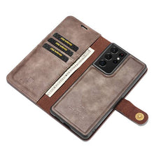 Laden Sie das Bild in den Galerie-Viewer, Samsung Galaxy S21 Ultra Magnetic 2-in-1 Detachable Leather Wallet Case - Libiyi