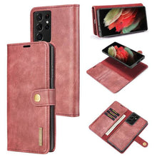 Laden Sie das Bild in den Galerie-Viewer, Samsung Galaxy S21 Ultra Magnetic 2-in-1 Detachable Leather Wallet Case - Libiyi