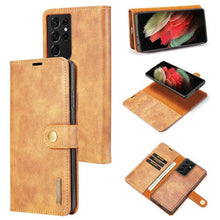 Laden Sie das Bild in den Galerie-Viewer, Samsung Galaxy S21 Ultra Magnetic 2-in-1 Detachable Leather Wallet Case - Libiyi