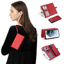 Cargar imagen en el visor de la galería, MEGSHI Magnetic 2-in-1 Detachable Leather Wallet Case For Samsung - Libiyi