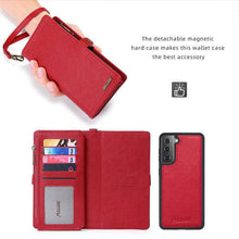 Carregar imagem no visualizador da galeria, MEGSHI Magnetic 2-in-1 Detachable Leather Wallet Case For Samsung - Libiyi